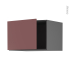 #Meuble de cuisine gris Haut ouvrant <br />TIA Rouge terracotta, 1 porte, L60 x H41 x P58 cm 
