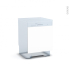 #HELIA Blanc Rénovation 18 <br />Porte N°16, Lave vaisselle intégrable, L60 x H57 cm 
