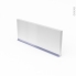 #IPOMA Blanc mat Rénovation 18 <br />plinthe N°35, Avec joint d'étanchéité, L220xH15,4 