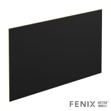 Crédence salle de bains N°117 - Décor Noir Mat FENIX NTM ® - Stratifié - L300 x H64 x E0,9 cm - PLANEKO