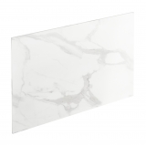 Crédence salle de bains N°308 - Décor Marbre blanc - Stratifié - L300 x H64 x E0,9cm - PLANEKO