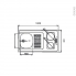 #Bloc évier pour kitchenette - plaque de cuisson électrique - L100 x P60 cm - SOKLEO