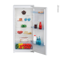 Réfrigérateur 198L - Intégrable 122cm - BEKO - BLSA310M4SN