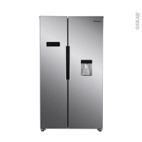 Réfrigérateur américain 529L - Pose libre 178 cm - Inox - CANDY - CHSBSO6174XWD