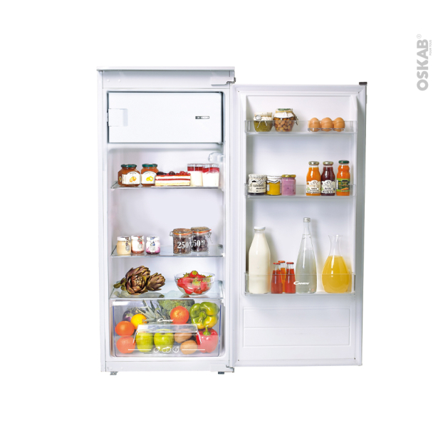 Réfrigérateur 178L intégrable 122cm <br />CANDY, CIO225EE/N 