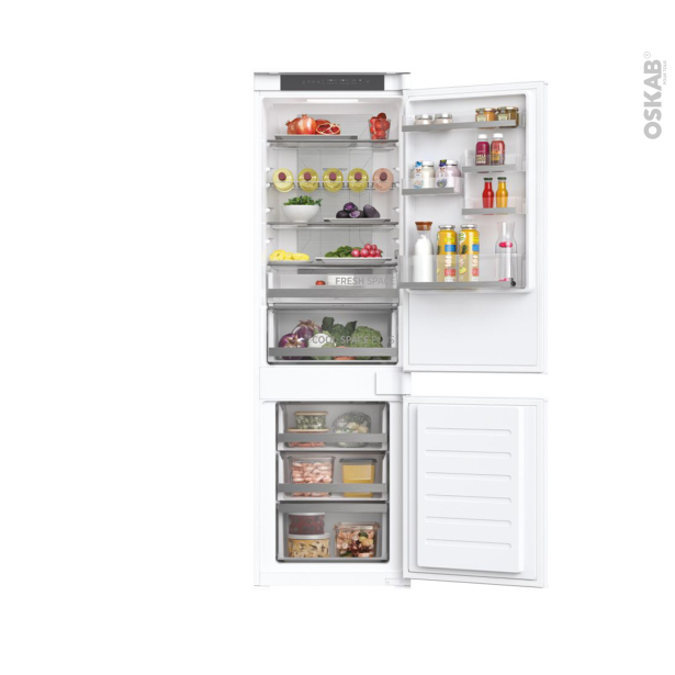 Réfrigérateur combiné 248L Encastrable 177cm <br />ROSIERES, RBT5518EW 