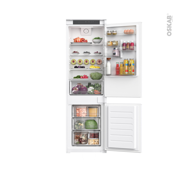 Réfrigérateur combiné 263L Encastrable 177cm <br />ROSIERES, RBL3518EVW 