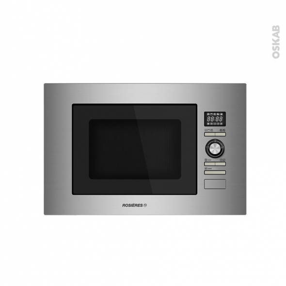 Micro-ondes grill - Intégrable 38cm 28L - Inox - ROSIERES - RMOK82/1IN