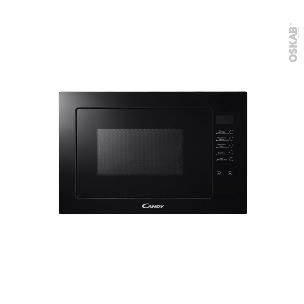 Micro-ondes grill Intégrable 38cm 25L <br />Noir, CANDY, MICG25GDFN 