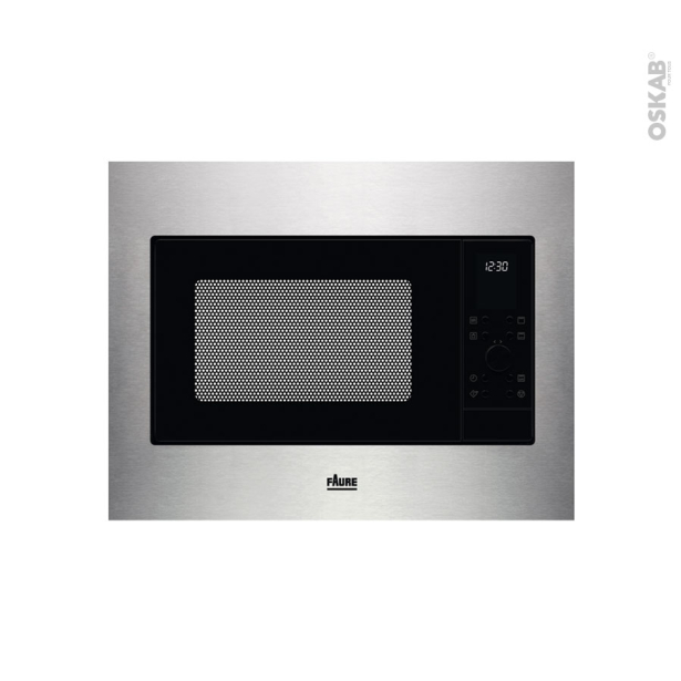 Micro-ondes grill Intégrable 45cm 25L <br />Inox, FAURE, FMSN4DX 