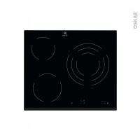Plaque Vitrocéramique - 3 foyers - Verre Noir - ELECTROLUX - EHV6232FOK