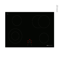 Plaque de cuisson 4 feux - Vitrocéramique 75cm - Verre Noir - FRIONOR - PVS754