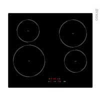Plaque de cuisson 4 feux - Vitrocéramique 29cm - Verre Noir - FRIONOR - TVS64