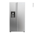 #Réfrigérateur américain 601L Pose libre 177.5cm <br />Finition Platinium, HAIER, HSW59F18EIMM 