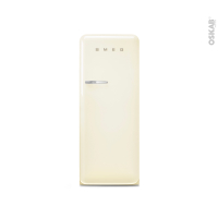 Réfrigérateur combiné 270L - Pose libre 153cm - ouverture à droite - Crème - SMEG - FAB28RCR5