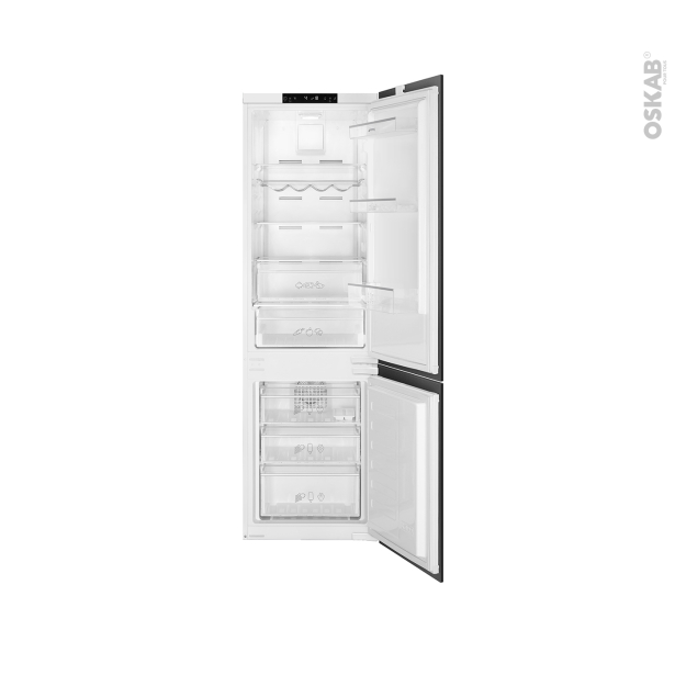 Réfrigérateur combiné 254L Intégrable 178cm <br />Blanc, SMEG, C8174TNE 
