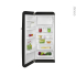 #Réfrigérateur combiné 270L Pose libre 153 cm <br />ouverture à gauche, Noir, SMEG, FAB28LBL5 