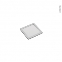 Spot de cuisine - Eclairage LED carré - Finition gris métallique