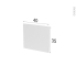 #Façades de cuisine - Face tiroir N°9 - IPOMA Blanc brillant - L40 x H35 cm