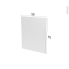 #Finition cuisine - Joue N°29 - IPOMA Blanc mat - Avec sachet de fixation - L58.4 x H70 x Ep.1.6 cm