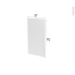 #Finition cuisine - Joue N°30 - IPOMA Blanc mat - Avec sachet de fixation - L37.4 x H70 x Ep.1.6 cm