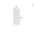 #Finition cuisine - Habillage arrière ilôt N°91 - STILO Noyer blanchi  - Avec sachet de fixation - L30 x H70 x Ep 1,6 cm