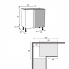 #Meuble de cuisine - Angle bas réversible - IRIS Blanc - 1 porte N°19 L40 cm - L80 x H70 x P58 cm