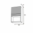 #Meuble de cuisine Haut MO encastrable niche 38 <br />IPOMA Blanc mat, 1 porte, L60 x H92 x P37 cm 