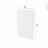 #Porte lave vaisselle - Full intégrable N°87 - IPOMA Blanc brillant - L45 x H70 cm