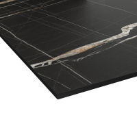 PLANEKO - Plan de travail sur mesure - Compact - Décor Marbre noir grafique N°315CT - 12mm