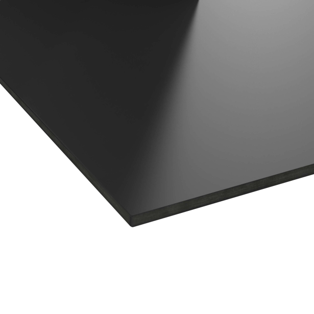 PLANEKO Plan de travail sur mesure <br />Compact, Décor Noir Mat FENIX NTM ® N°117CT, 12mm 