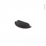 Poignée de meuble - de cuisine N°61 - Acier noir mat - 9,4 cm - Entraxe 64 mm - SOKLEO