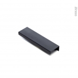 Poignée de meuble - de salle de bains N°85 - Noir - 13 cm - Entraxe 90 mm - HAKEO