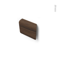 Poignée de meuble - de cuisine N°79 - Noyer - Entraxe 32 mm - SOKLEO