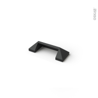 Poignée de meuble - de cuisine N°75 - Noir verni - 7,8 cm - Entraxe 64 mm - SOKLEO