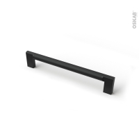 Poignée de meuble - de cuisine N°76 - Noir mat - 17,4 cm - Entraxe 160 mm - SOKLEO