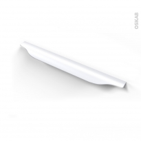 Poignée de meuble - de cuisine N°58 - Alu mat blanc - 29,6 cm - Entraxe 192 mm - SOKLEO