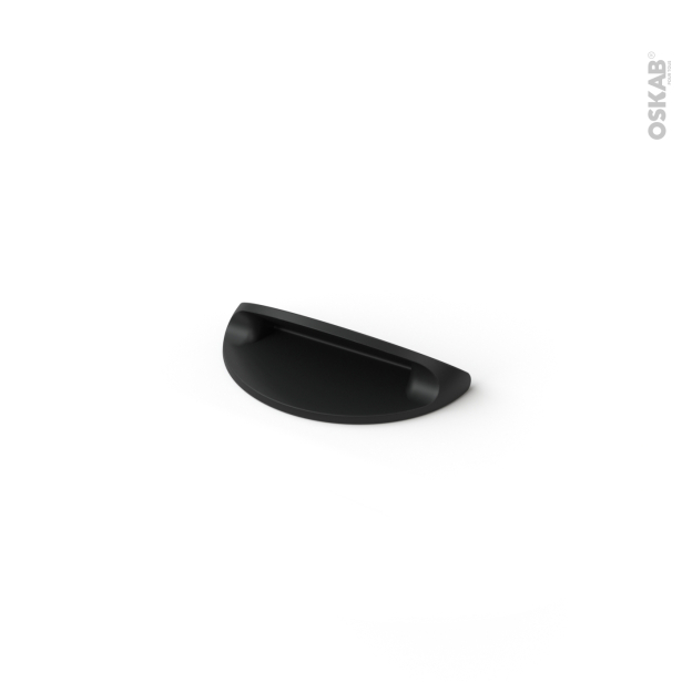 Poignée de meuble de cuisine N°72 <br />Noir mat, 7,8 cm, Entraxe 64 mm, SOKLEO 