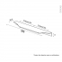 #Poignée de meuble de cuisine N°57 <br />Inox brossé, 59,6 cm, Entraxe 224 mm, SOKLEO 