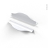 #Poignée de meuble de cuisine N°58 <br />Alu mat blanc, 14,6 cm, Entraxe 128 mm, SOKLEO 