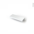 #Poignée de meuble de cuisine N°90 <br />Alu blanc mat, 10 cm, Entraxe 64 mm 