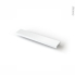 #Poignée de meuble de cuisine N°90 <br />Alu blanc mat, 20 cm, Entraxe 128 mm 
