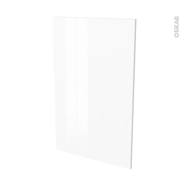 IPOMA Blanc brillant Rénovation 18 <br />joue N°79, Avec sachet de fixation, L60 x H92 Ep.1.2 cm 