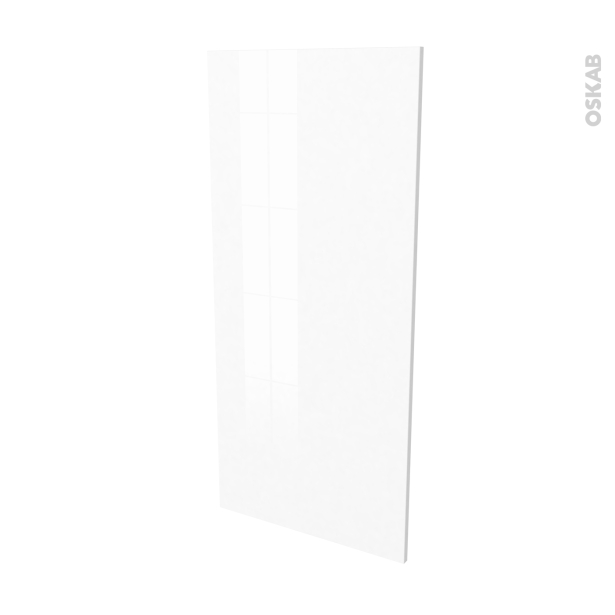 IPOMA Blanc brillant Rénovation 18 <br />joue N°80, Avec sachet de fixation, L60 x H125 Ep.1.2 cm 