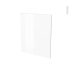 #IPOMA Blanc brillant - Rénovation 18 - joue N°78 - Avec sachet de fixation - L60 x H70 Ep.1.2 cm