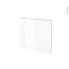 #IPOMA Blanc brillant Rénovation 18 <br />Porte N°16, Lave vaisselle intégrable, L60xH57 