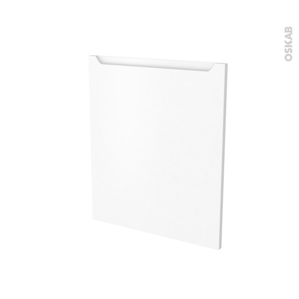 Porte frigo sous plan Intégrable N°21 <br />PIMA Blanc, L60 x H70 cm 