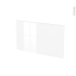 #Façades de cuisine - Face tiroir N°10 - STECIA Blanc - L60 x H35 cm