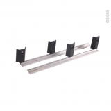 Rail en aluminium pour tiroir sous plinthe
