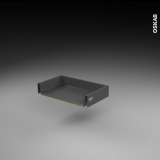 Tiroir coulissant - pour meuble de cuisine - Freiné/faible profondeur - L50 x H9 x P27 cm - SOKLEO